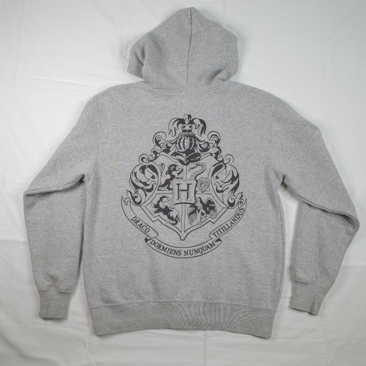 Wizarding World Universal Japan Harry Potter Hogwarts Zip Up Hoodie Grey Medium
