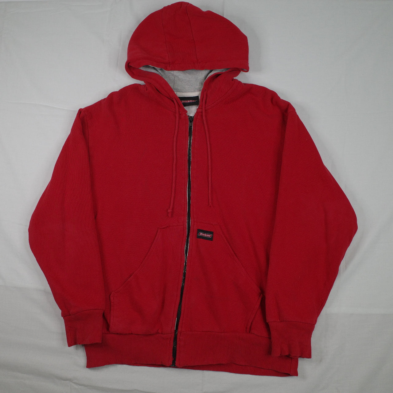 Dickies Red Hooded Jacket Mens Large