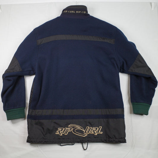Vintage Ripcurl Green Navy 'The Search' Reversible Jacket 90's Size L Zip Up Jacket Mens Large