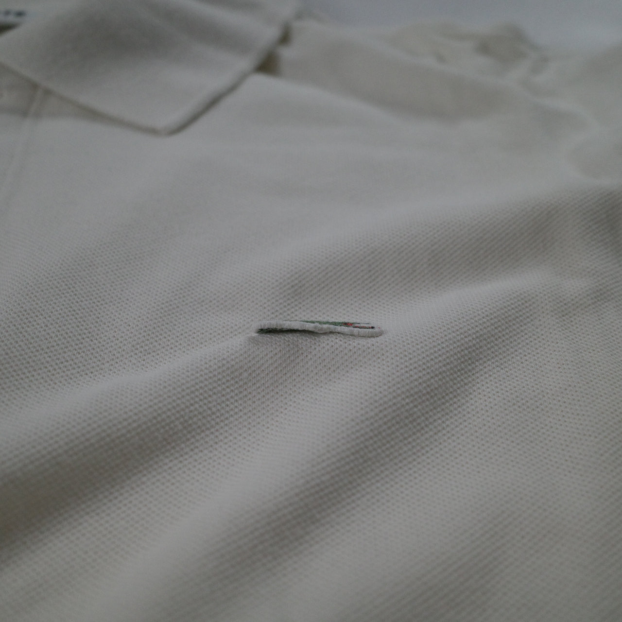 Vintage Lacoste Polo Shirt White Short Sleeve Mens Size 5 Large