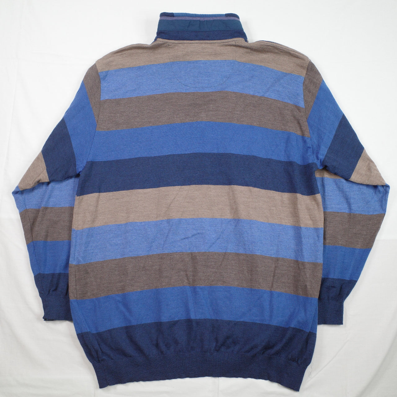 Paul & Shark Sweater Mens 6XL Blue Grey Quarter Zip Competition Yachting Made in Italy