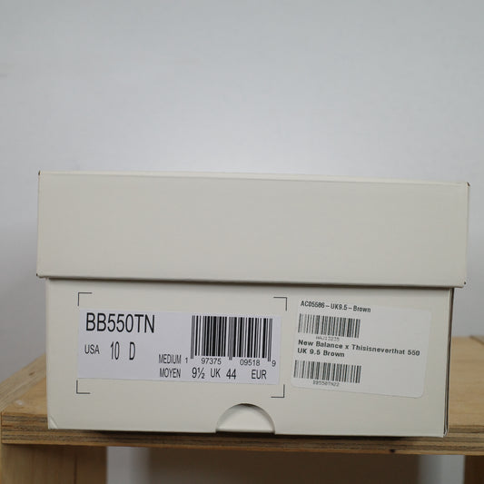 Size UK9.5 New Balance thisisneverthat x 550 Brown With Box