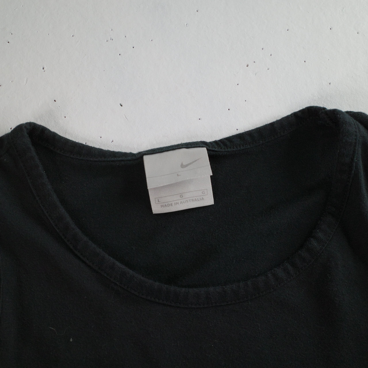Vintage Nike Australian Made Singlet Spellout Black Mens Large