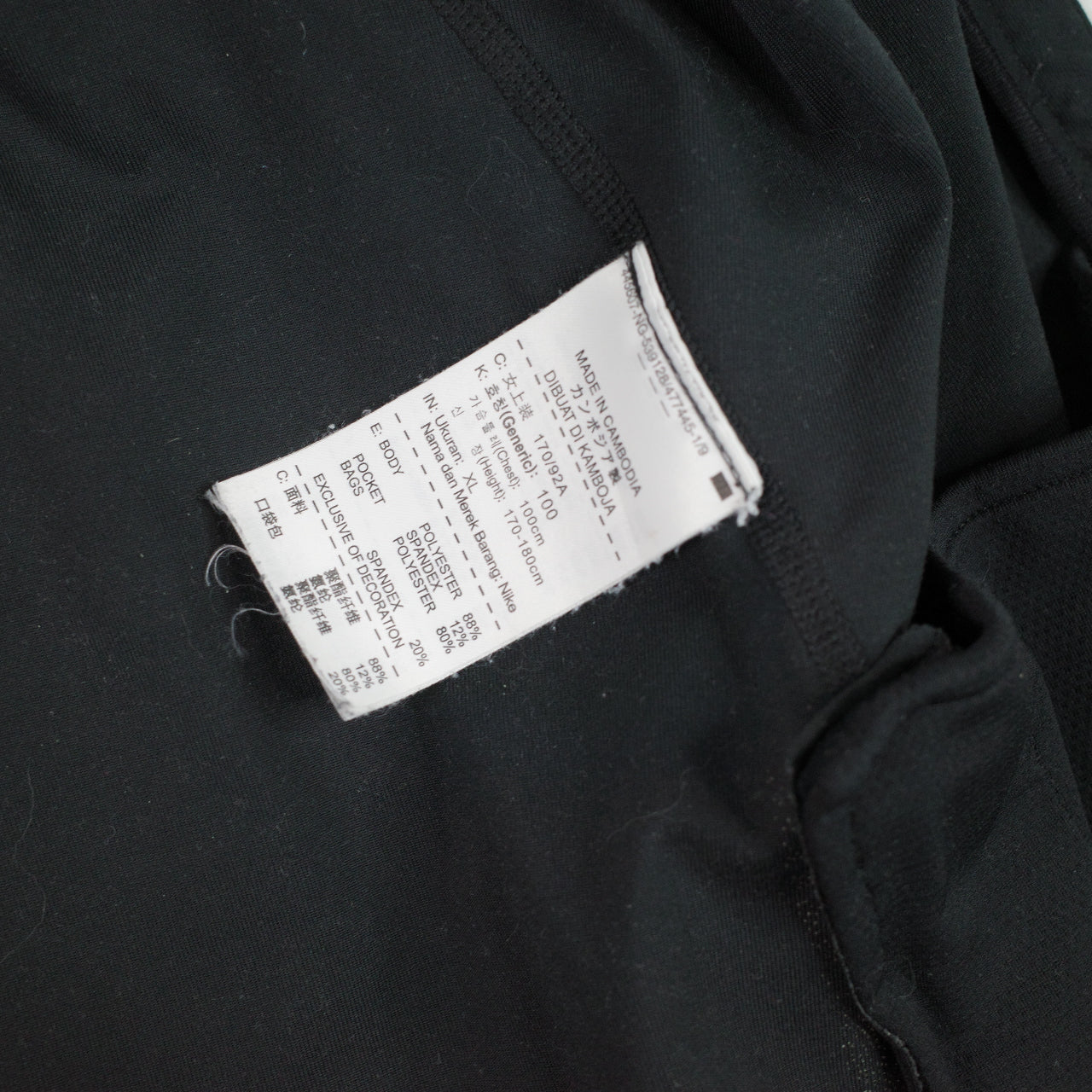 Nike Dri Fit Zip Track Jacket Black Womens XL