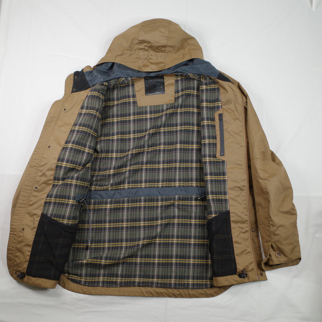 Oakley 2014 Spoiler Insulated Hooded Parka Jacket Mustard Men's L Needs Light Work