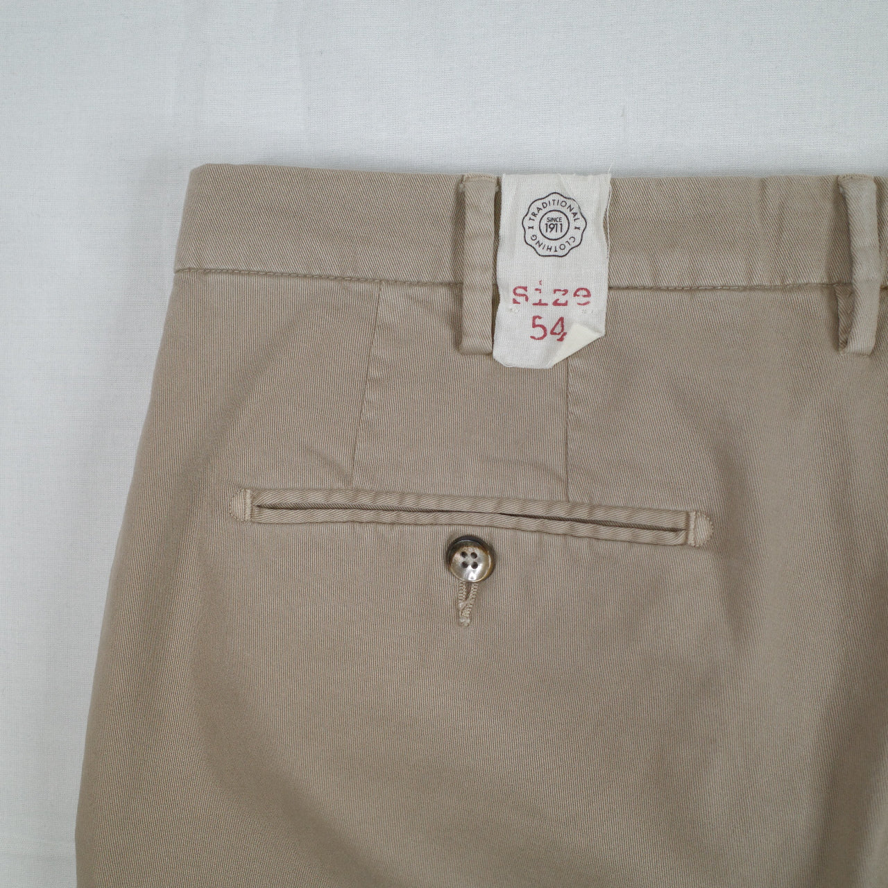 LBM 1911 Cotton Tailored Pants Trousers Regular Fit Size 54