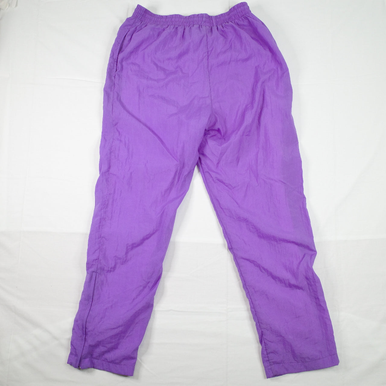 Vintage Reebok Black Purple Track Set Zip Jacket Pants Mens Medium