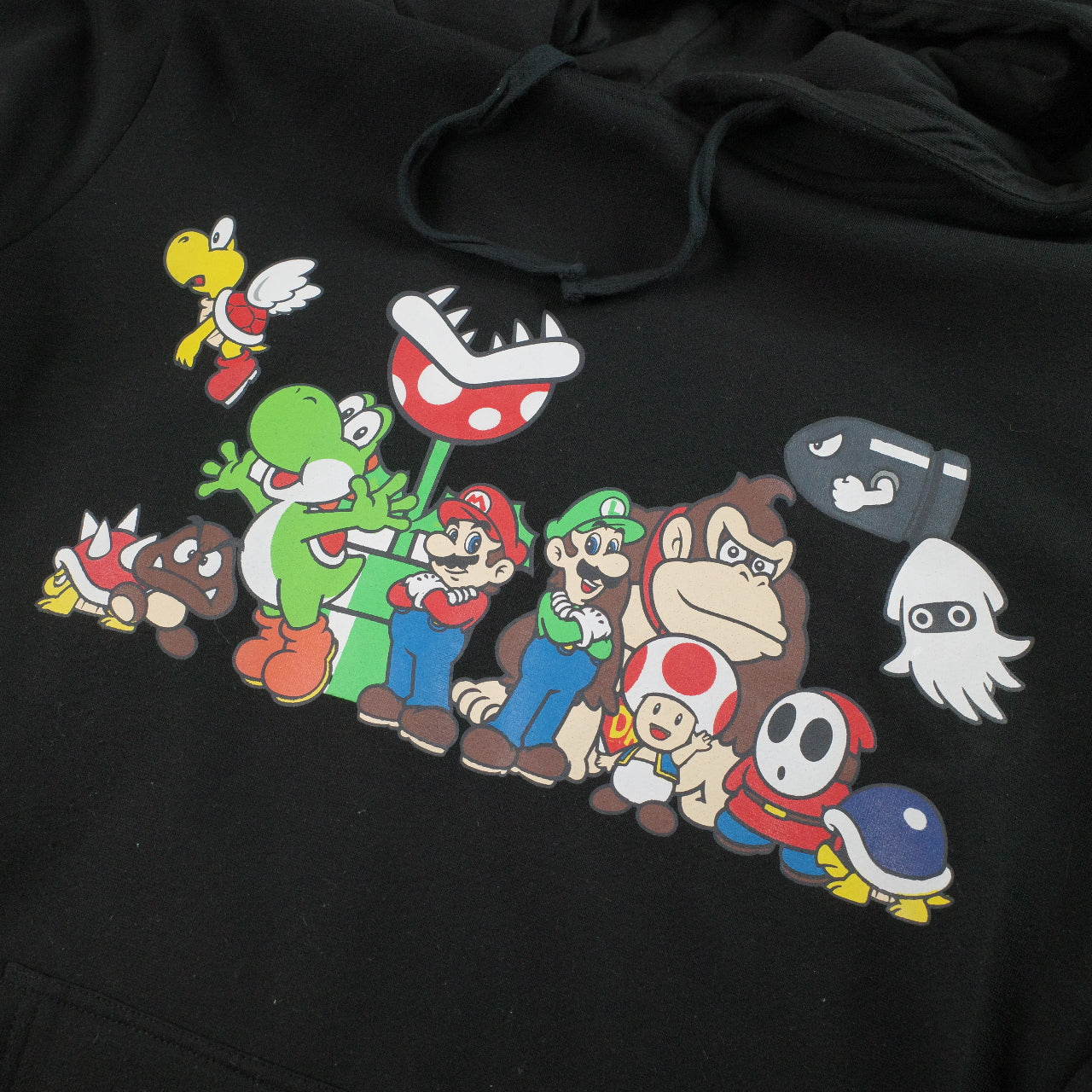 Super Mario Brothers 2011 Pullover Hoodie Graphic Print Sweater Size XL