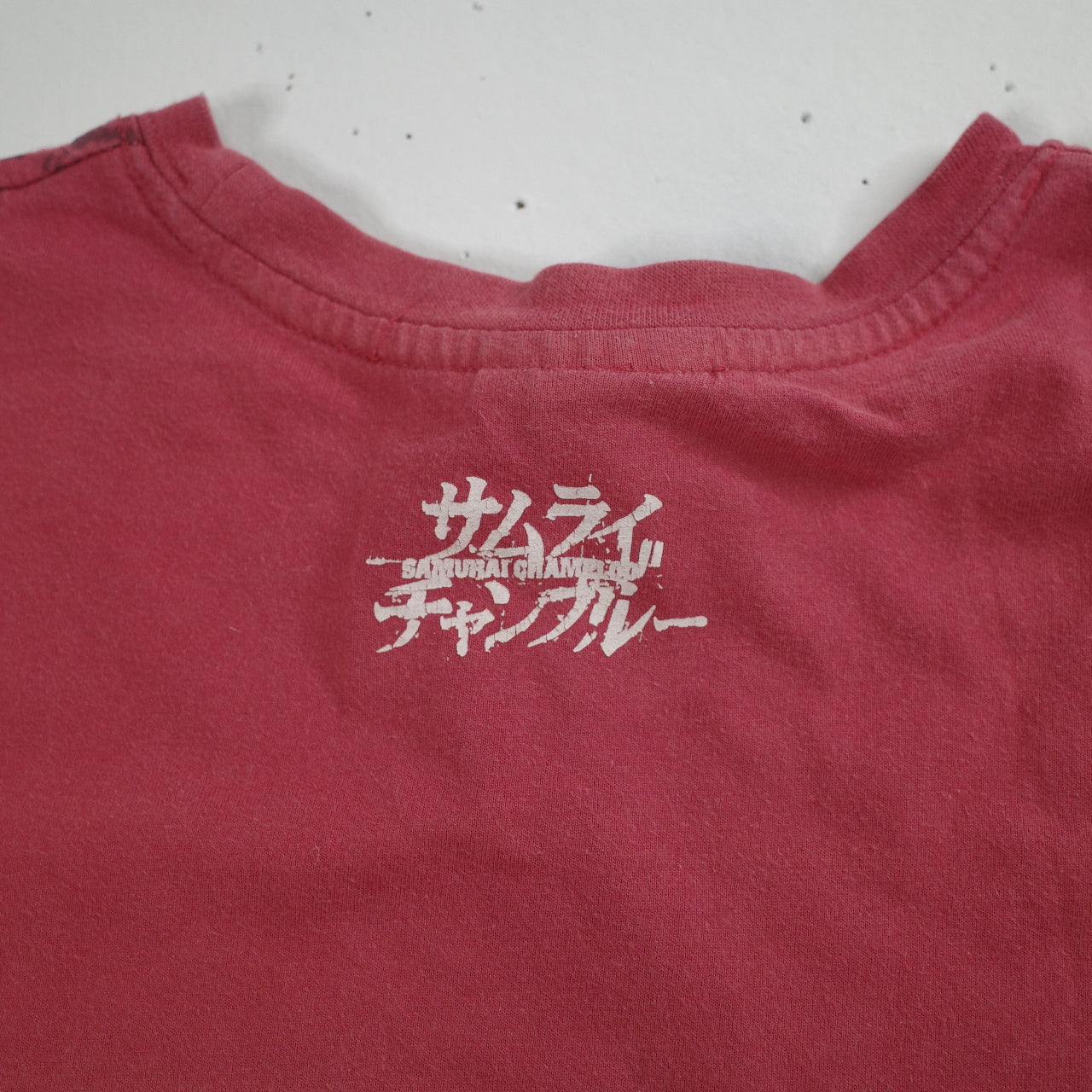Vintage Samurai Champloo Anime Madman Otaku Wear 00's Faded Red Australia Release Small
