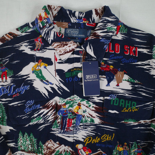 Polo Ralph Lauren Corduroy Winter Ski 1967 Button Shirt Mens Large NWT