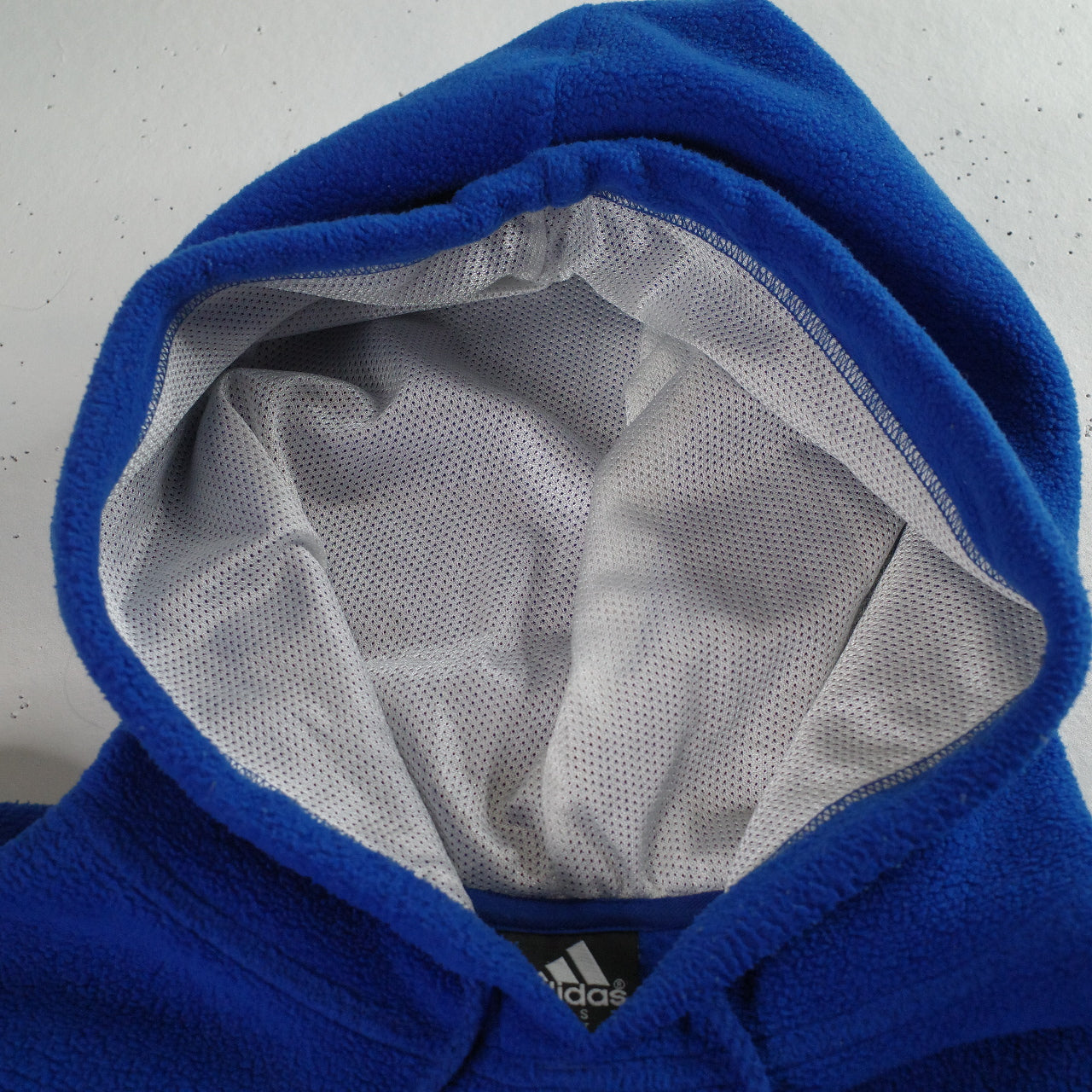 Vintage Adidas Trefoil Hoodie Fleece Vintage 1990s Mens Small Navy