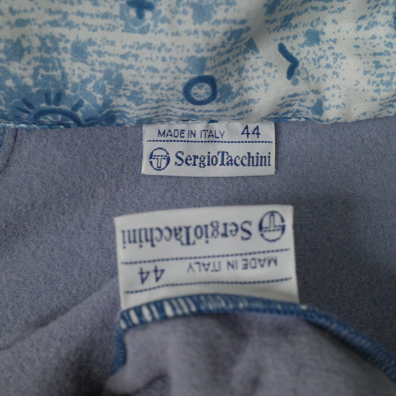 Vintage Sergio Tacchini Sample Promo Light Blue Track Set Jacket Pants Italy Made Womens Small NWT rare