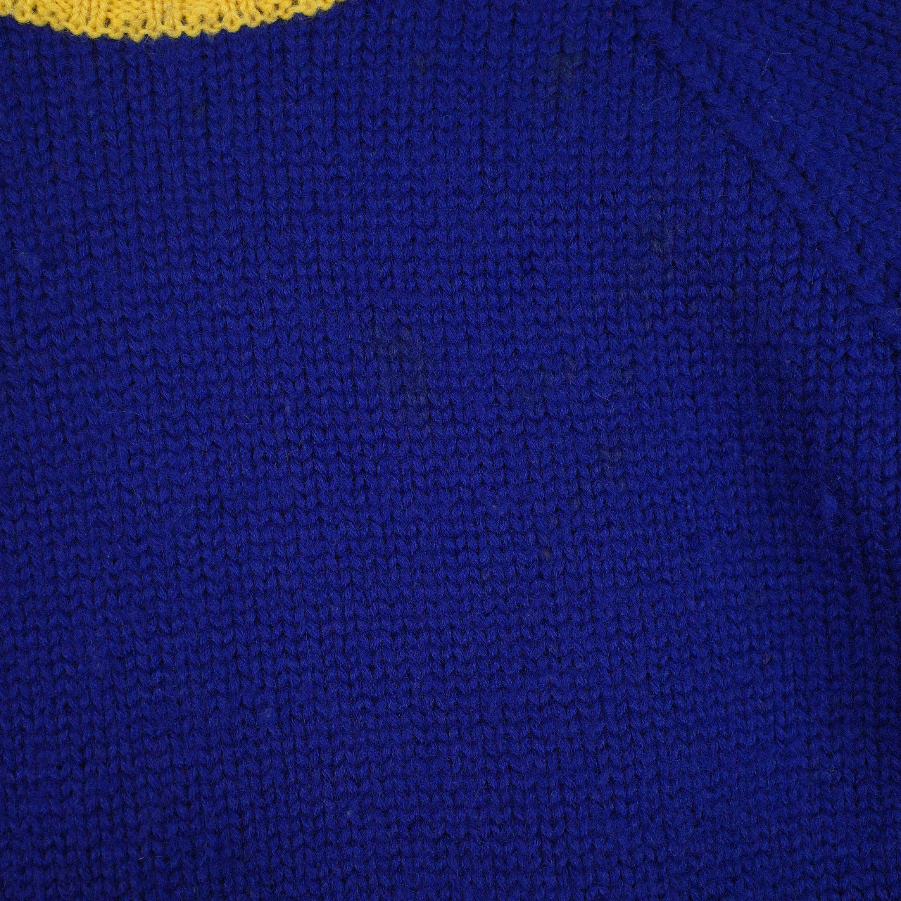 Vintage Ralph Lauren Uni Crest Wool Knit Sweater Blue Red Mens Small