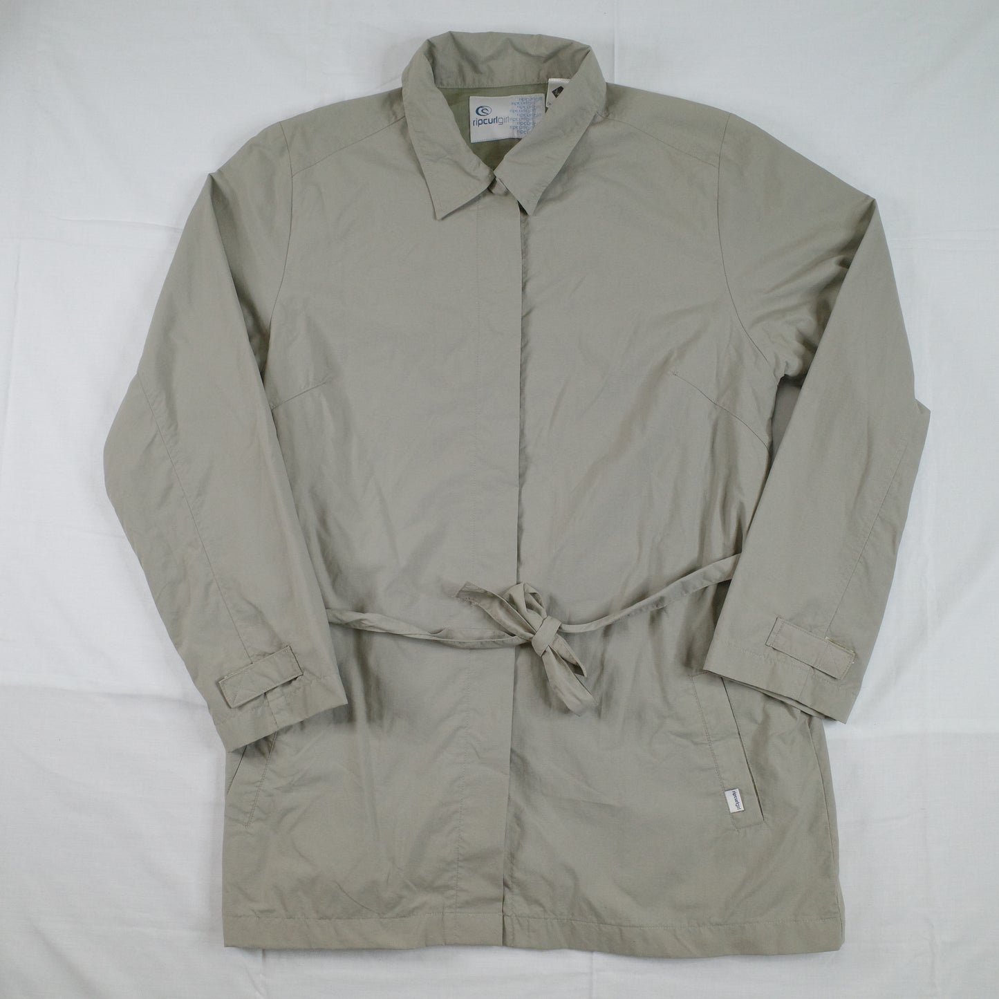 Vintage RipcurlGirl Trench Jacket Olive Womens Large