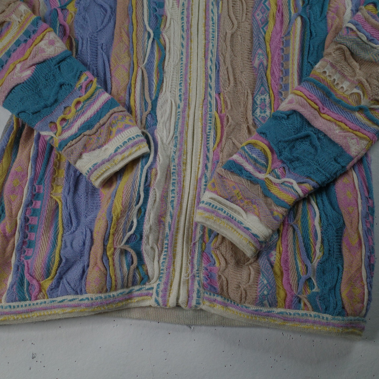 Aklanda Coogi Style Australia Made Sweater Full Zip Mens XL