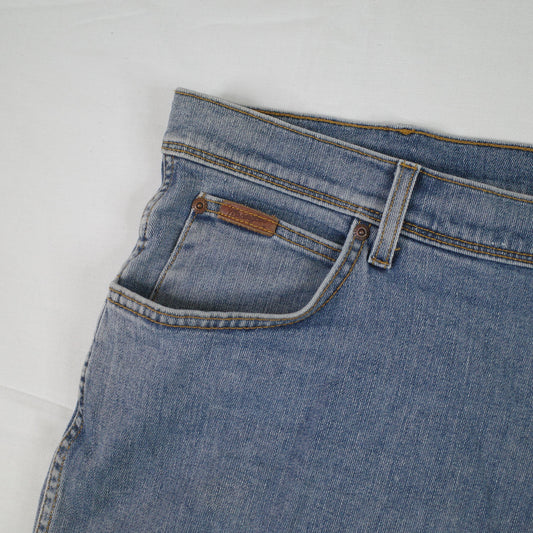 Wrangler Mens Jeans W42 L32 Cowboy Arizona Light Blue Denim Rugged Goods