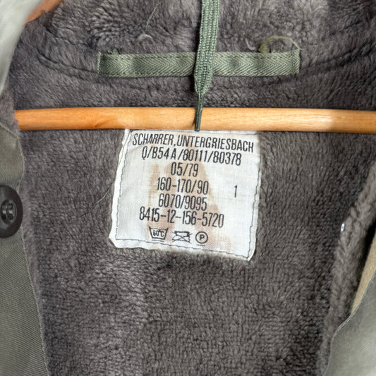 Scharrer Untergriesbach 1979 Army Parka Germany Chore Coat Sherpa Liner Mod Coat