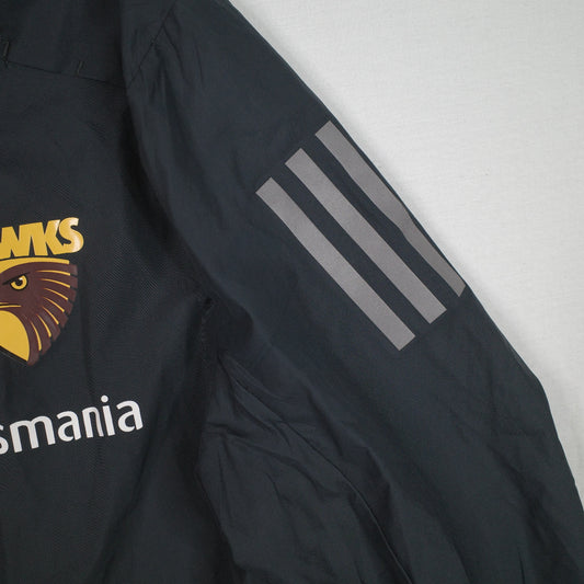 Adidas AFL Tasmania Hawks Light Weight Grey Jacket Mens Small