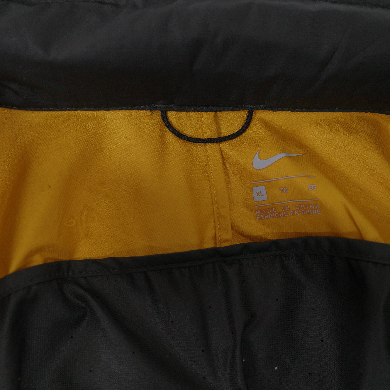 Nike Gyakusou Running Hooded Jacket Mens Size XL Packable 3-1 Pewter Yellow