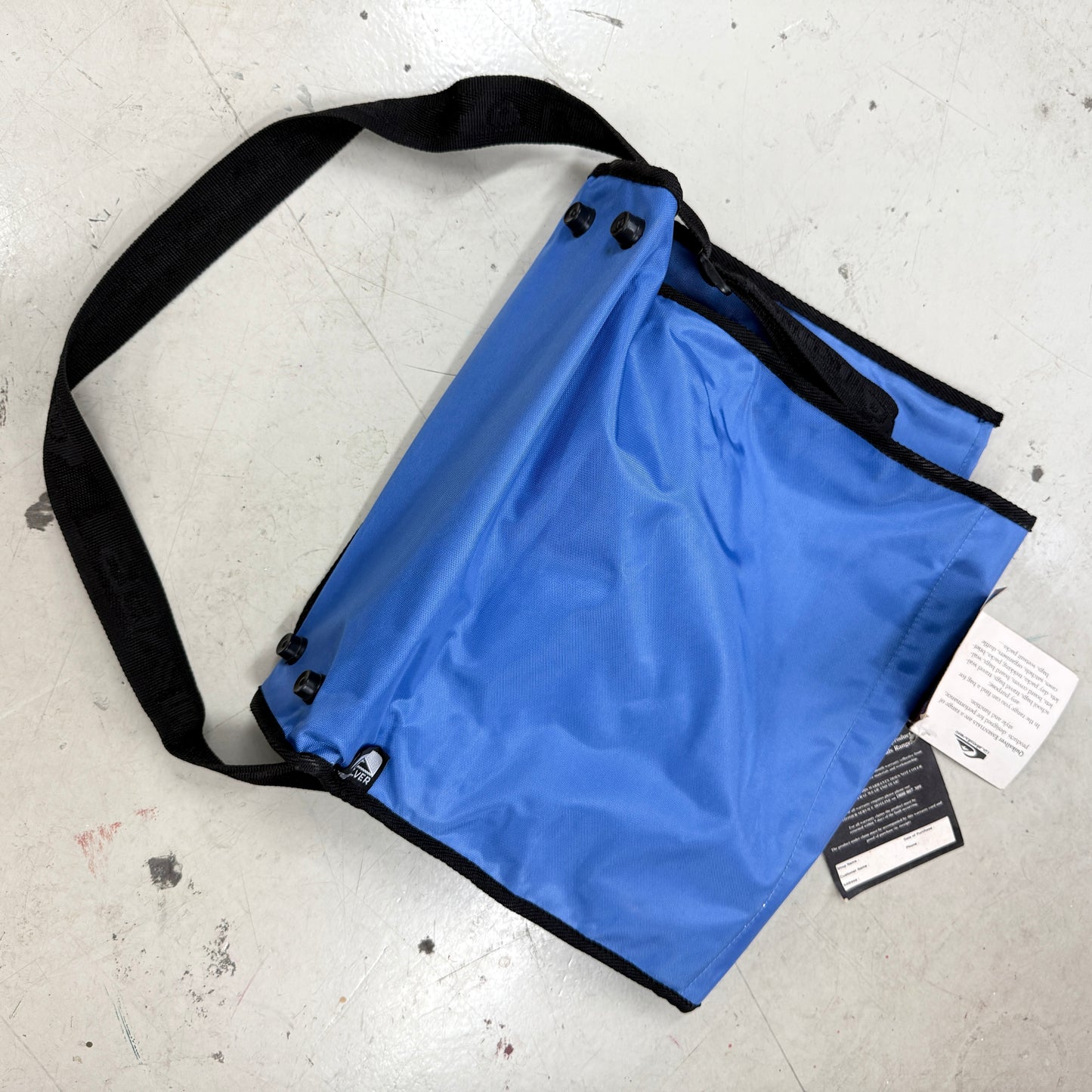 Vintage Quicksilver Messenger Sling Cross Body Bag Blue NWT