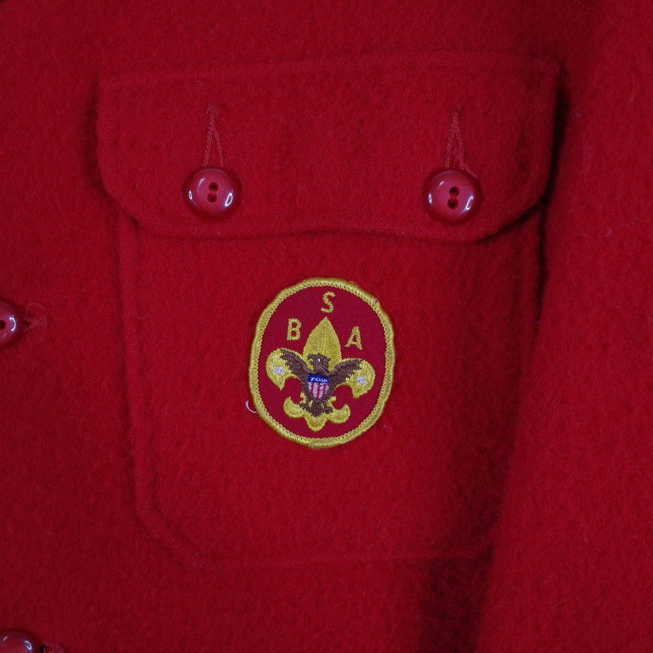 Vintage Boy Scouts of America Jacket Men’s Red 1973 Jamboree Scout Leader Jacket