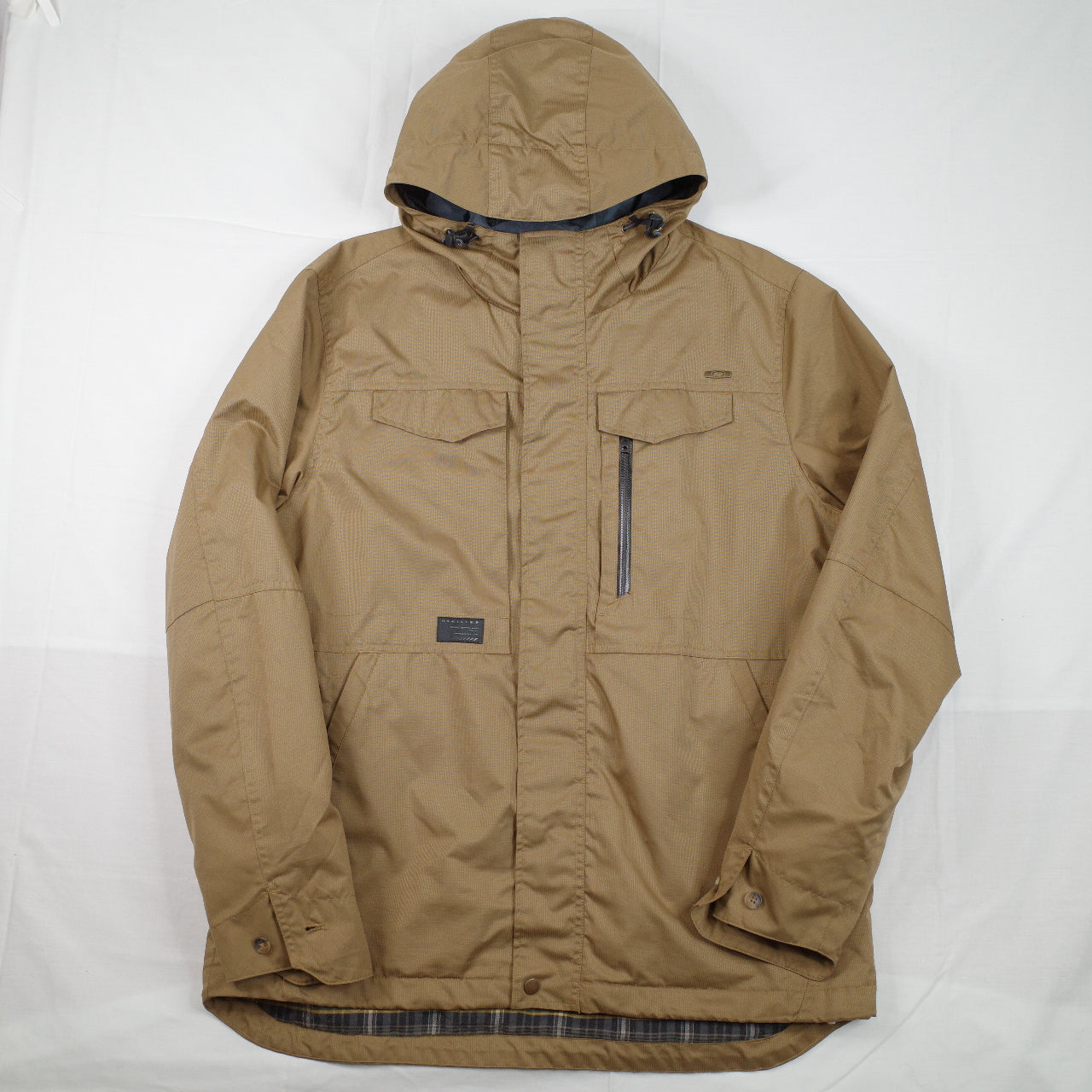 Oakley 2014 Spoiler Insulated Hooded Parka Jacket Mustard Men's L Needs Light Work
