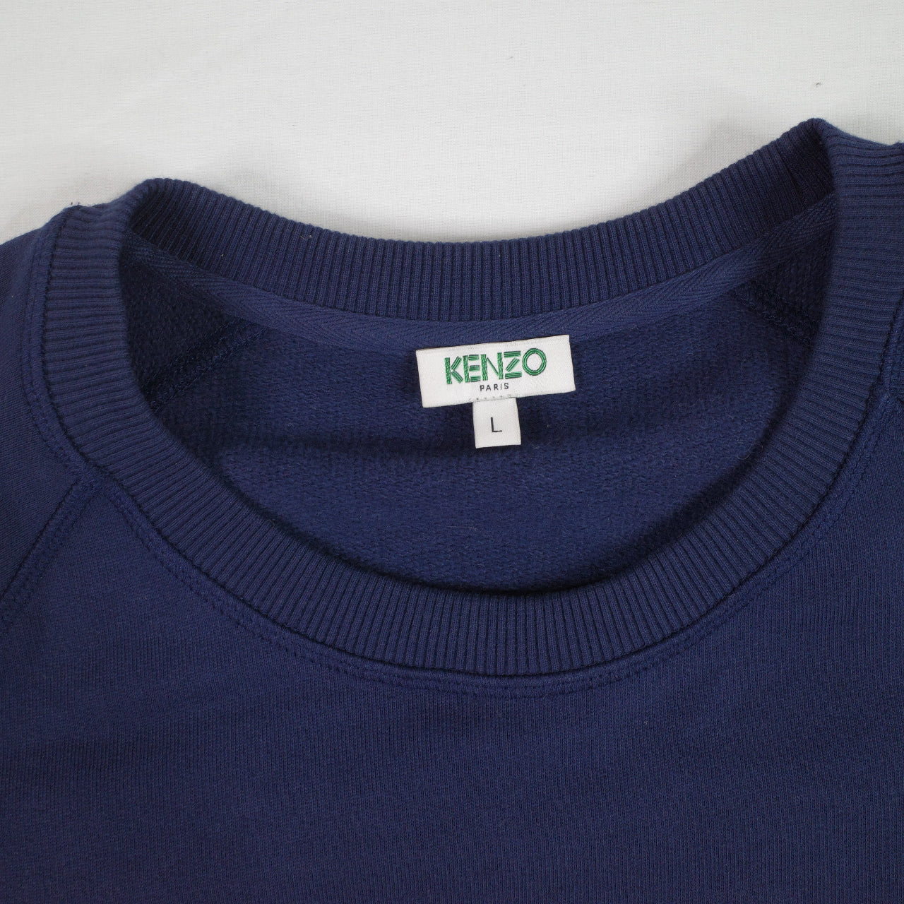 Kenzo Paris Sweater Tiger Sweatshirt Embroidered Lion Navy Crewneck Mens Large