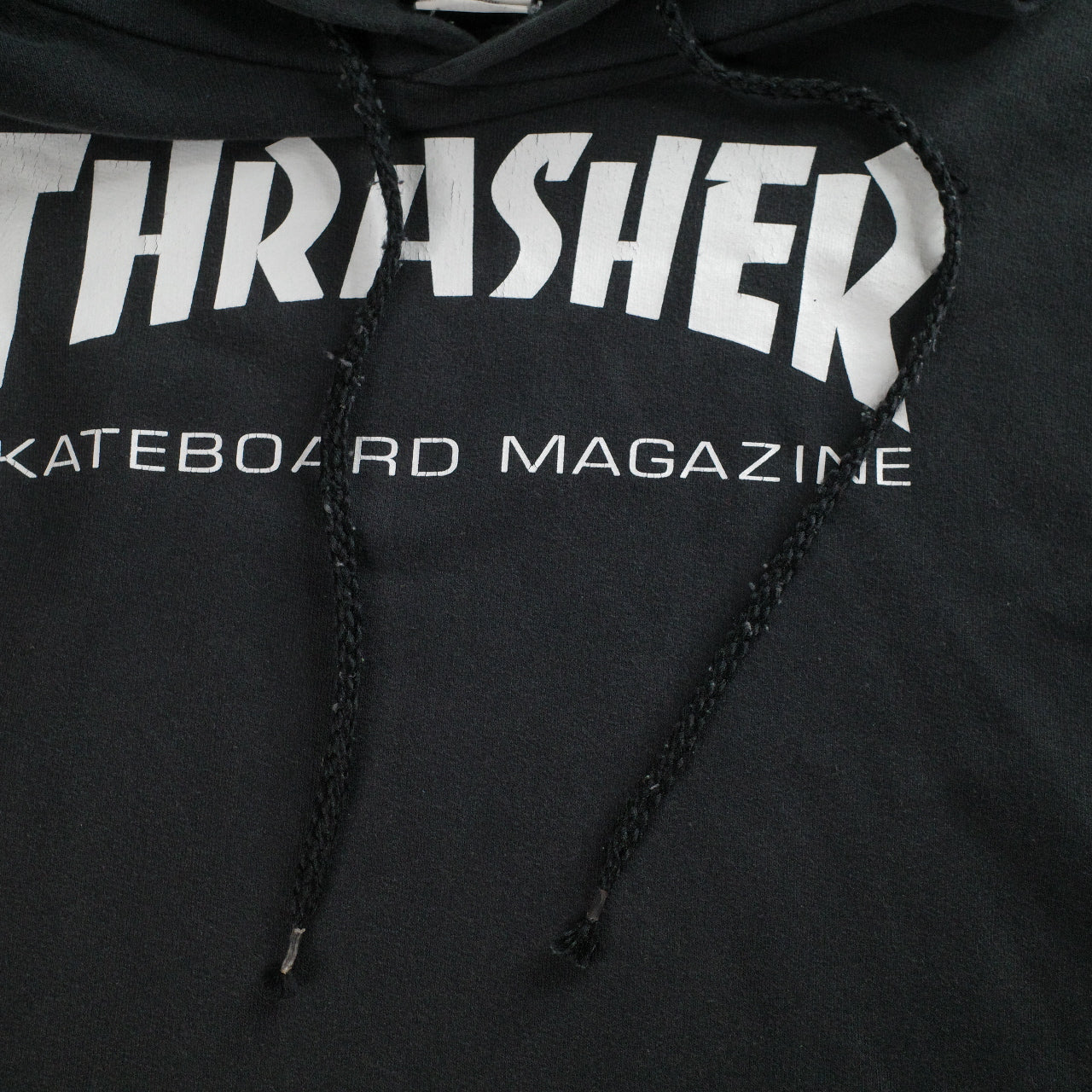 Thrasher Skateboard Magazine Black 2XL Hoodie Used Vintage