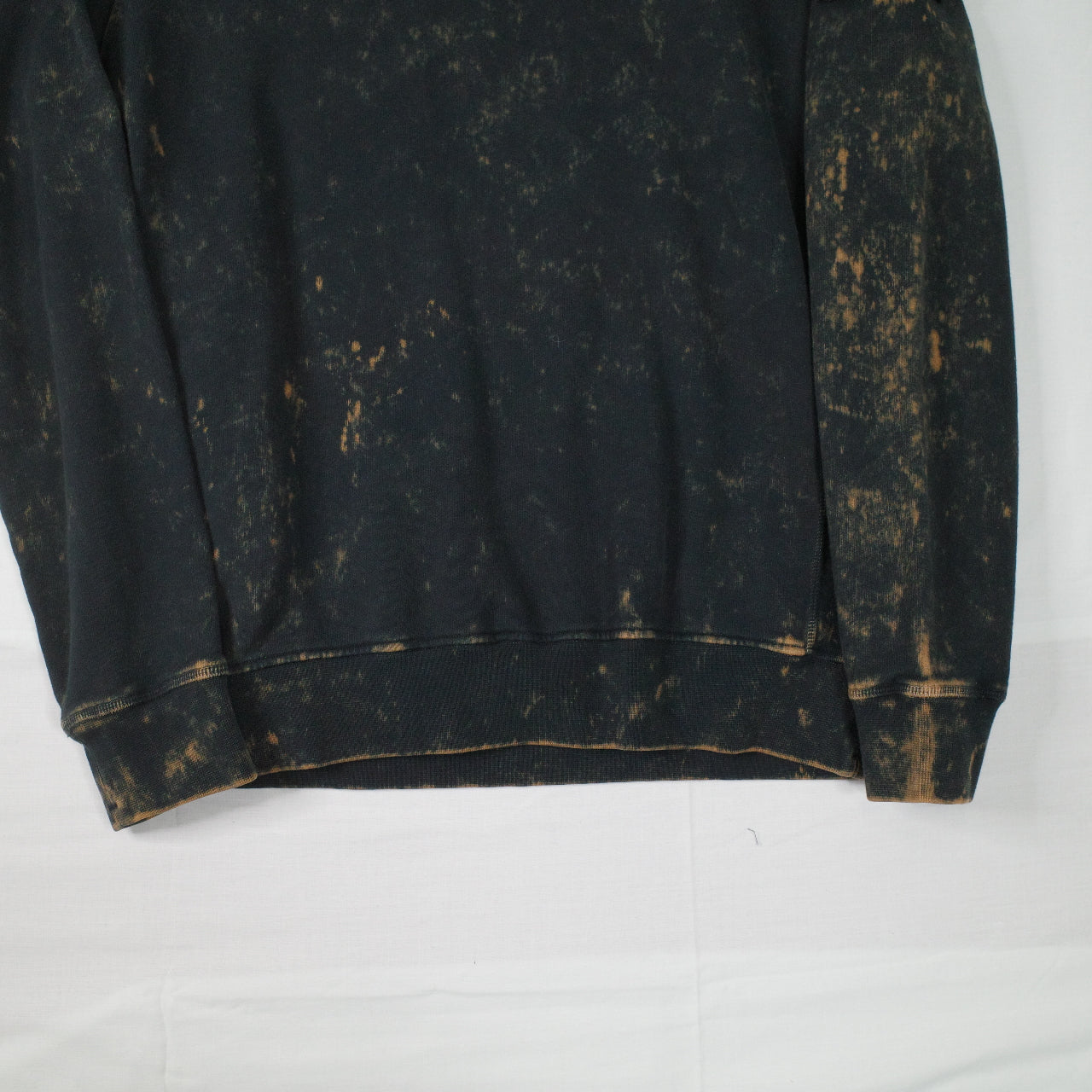 Stone Island OVD Acid Wash Black Sweatshirt Crewneck Mens Small NWT