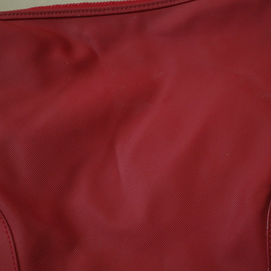 Lacoste Shoulder Bag Hobo Bag Red Leather