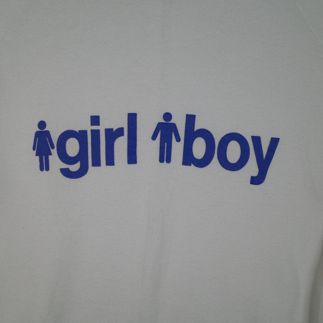 Girl Boy Skate Brand 90's Vintage White Crewneck Women's M