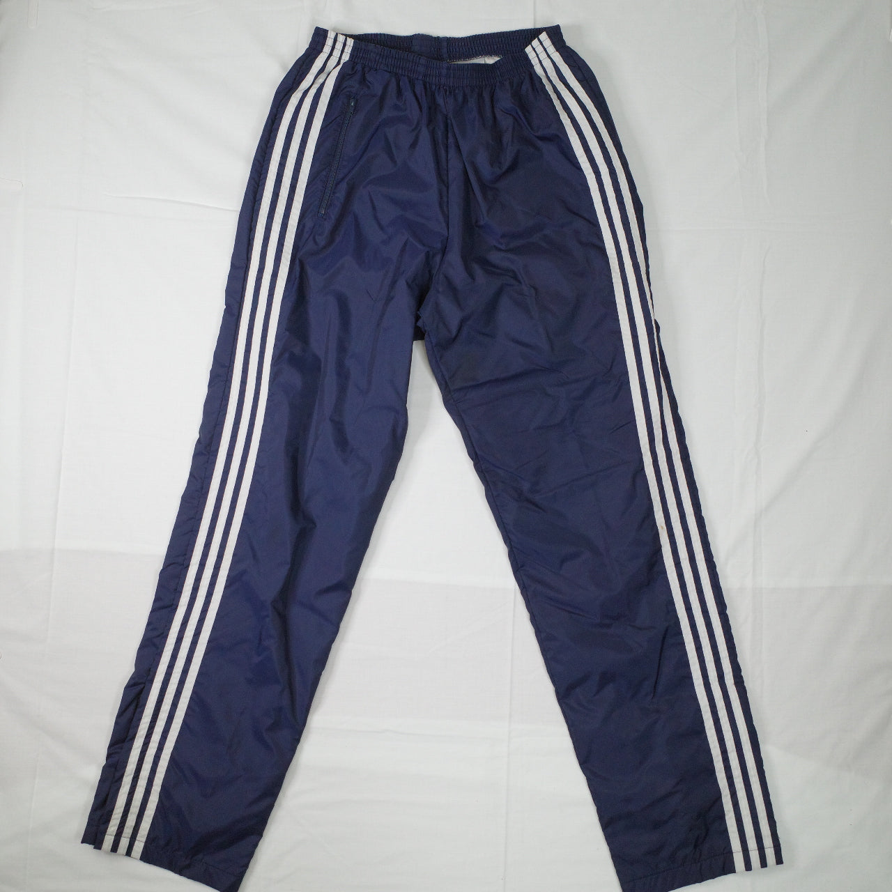 Vintage Adidas 90's New Zealand Made Blue White Lined Track Set Jacket Pants Mens Medium