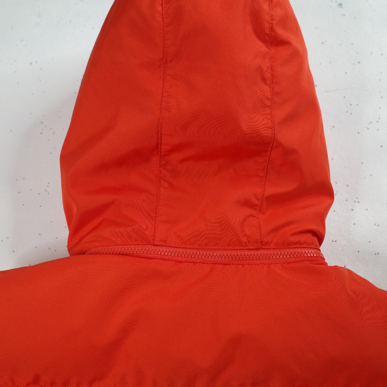 Vintage Nike Athletics Department Orange Puffer Track Field Detachable Hood Men's Small