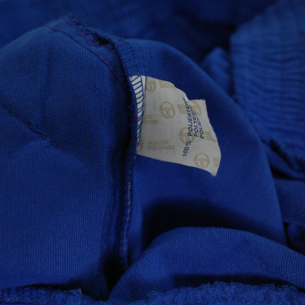 Vintage Sergio Tacchini Sample Italy Made Promo Blue Red Track Jacket Mens Medium NWT