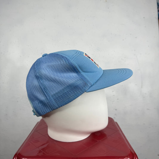 Vintage Cricket United Kingdom Light Blue Snapback Cap