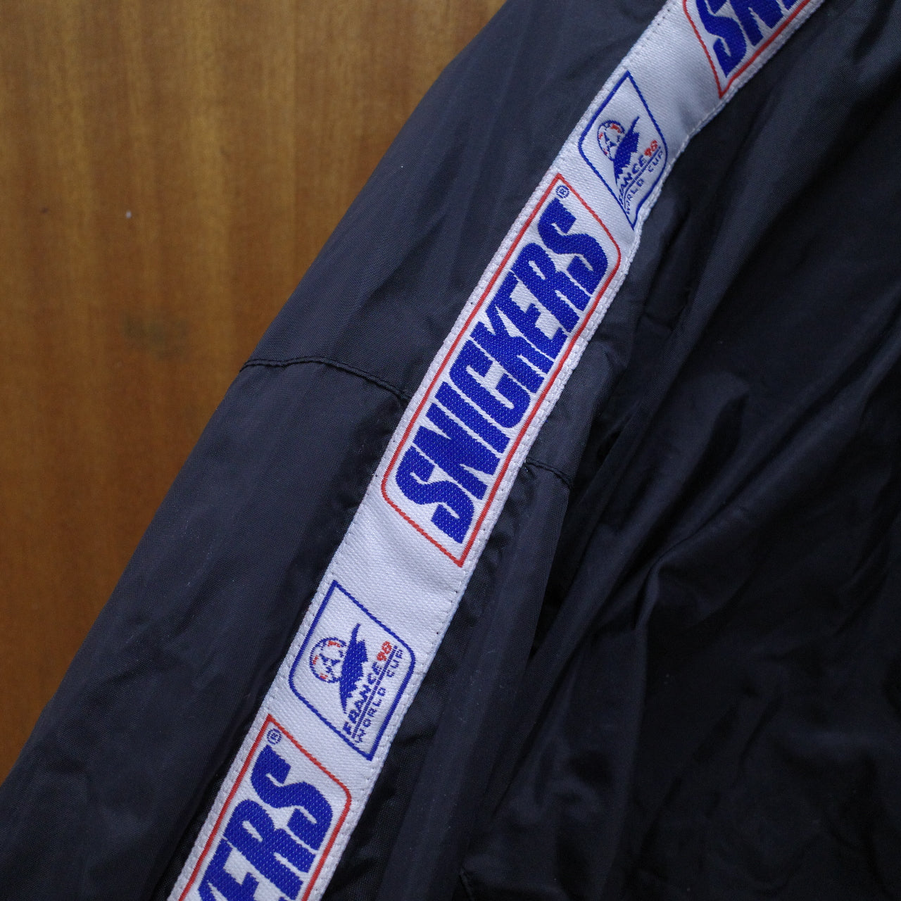 Snickers FIFA France 1998 World Cup Black Jacket *heavily used Men's XXL