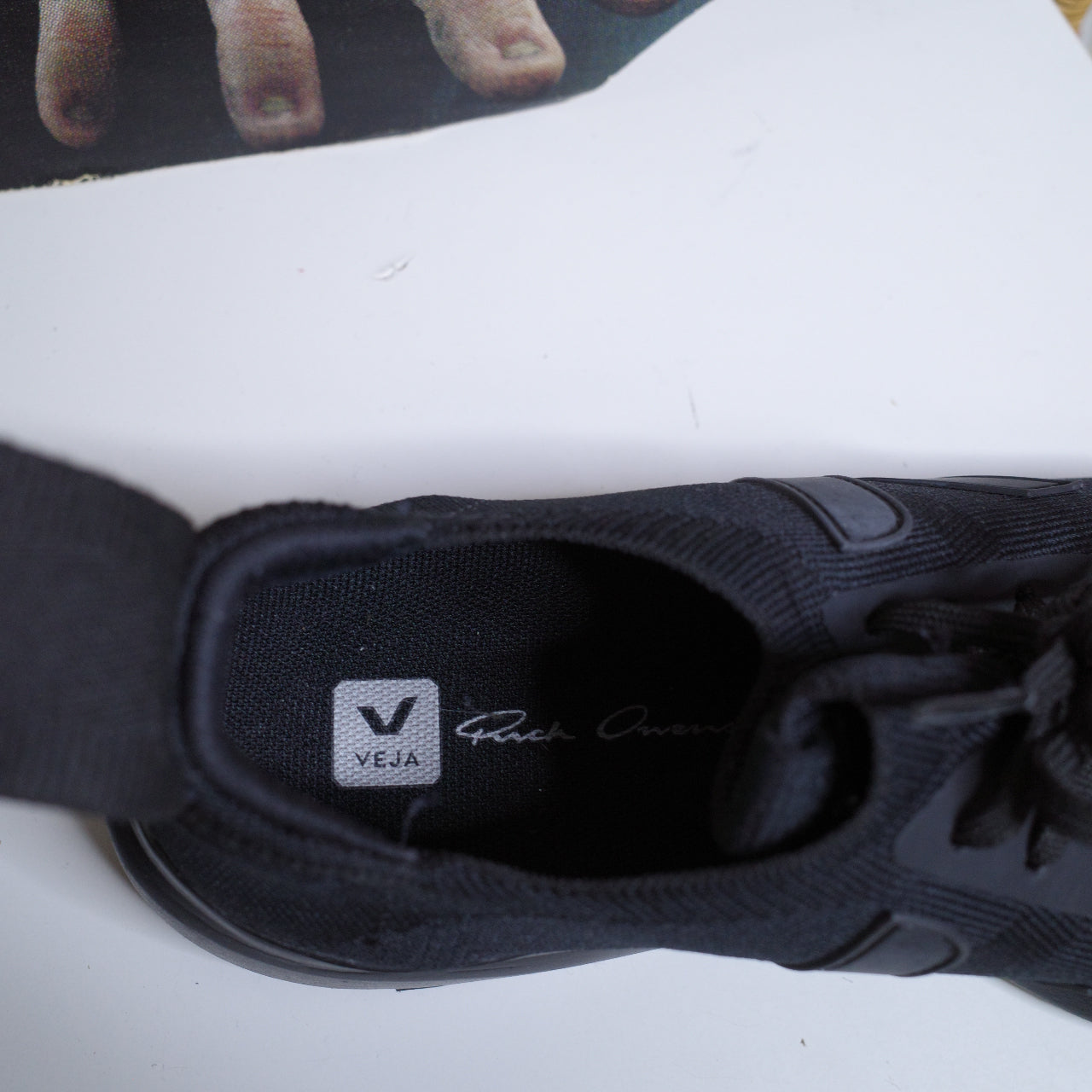 VEJA Rick Owens Knit Black Sneakers Men US 10 EU 43