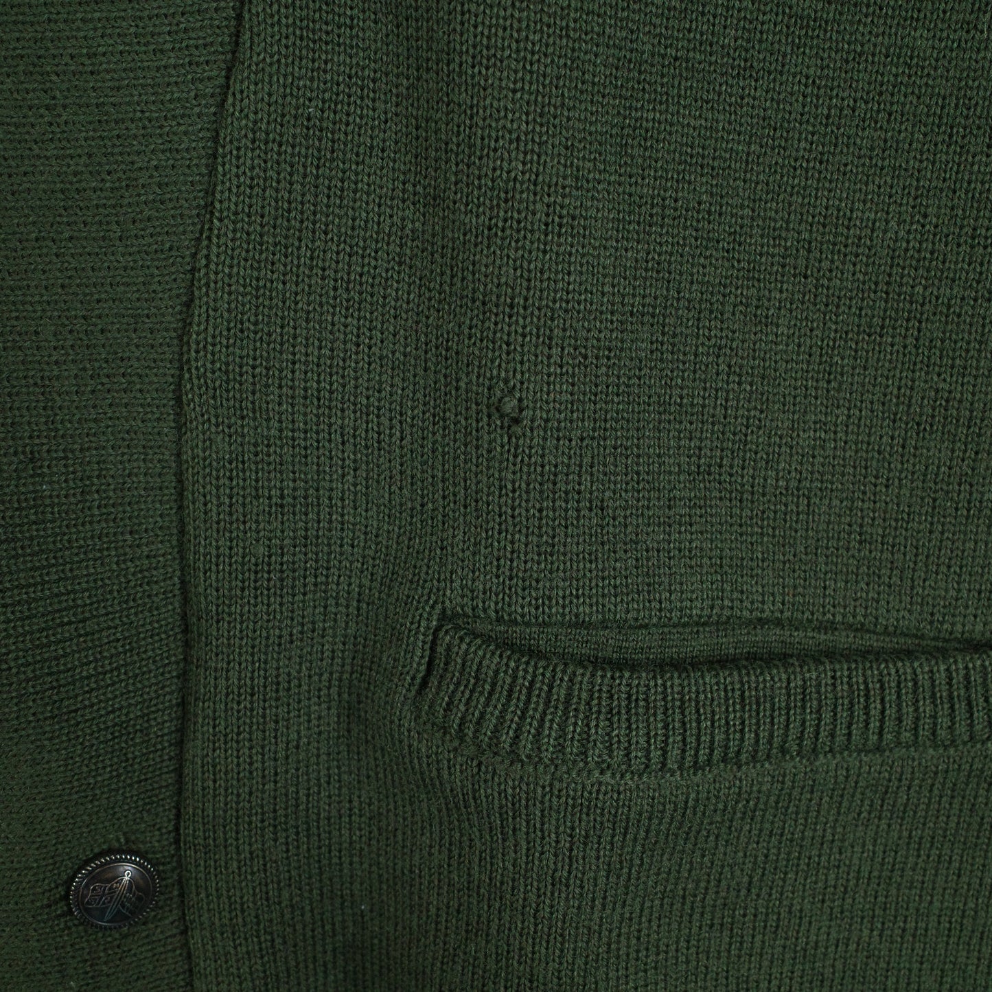 Aklanda 100% Wool Shawl Collar Cardigan Sweater Mens Medium