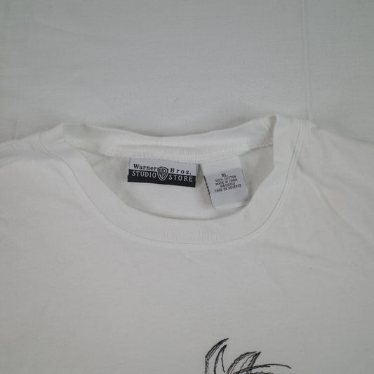 Vintage Sylvester Cat Warner Bros Studio Store 1995 White T-Shirt Mens XL
