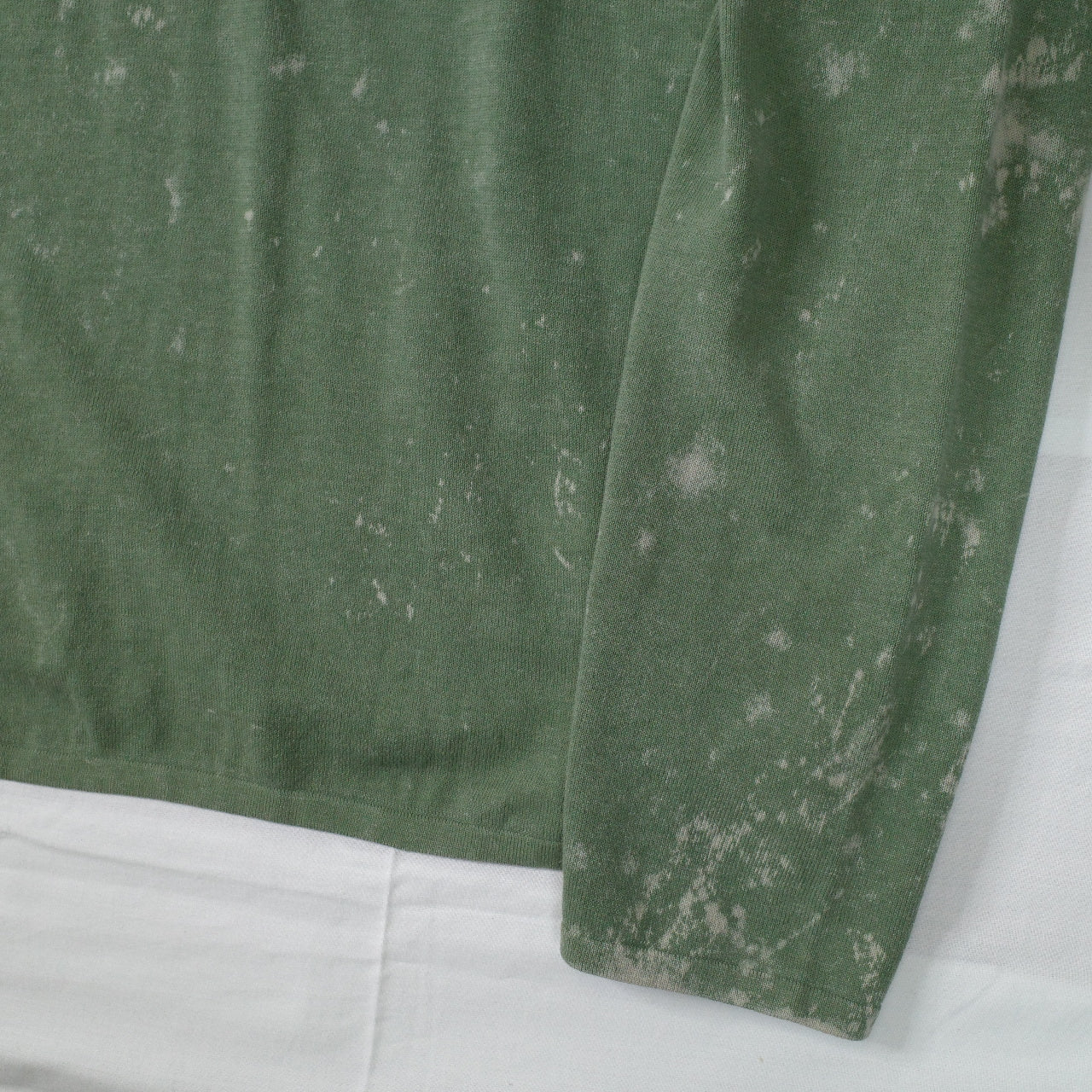 Stone Island OVD Acid Wash Green Thin Sweatshirt Crewneck XXL NWT