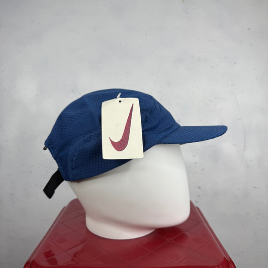 Vintage Nike Tailwind Cap 90s Running Blue Embroidered Swoosh Hat NWT Deadstock OG