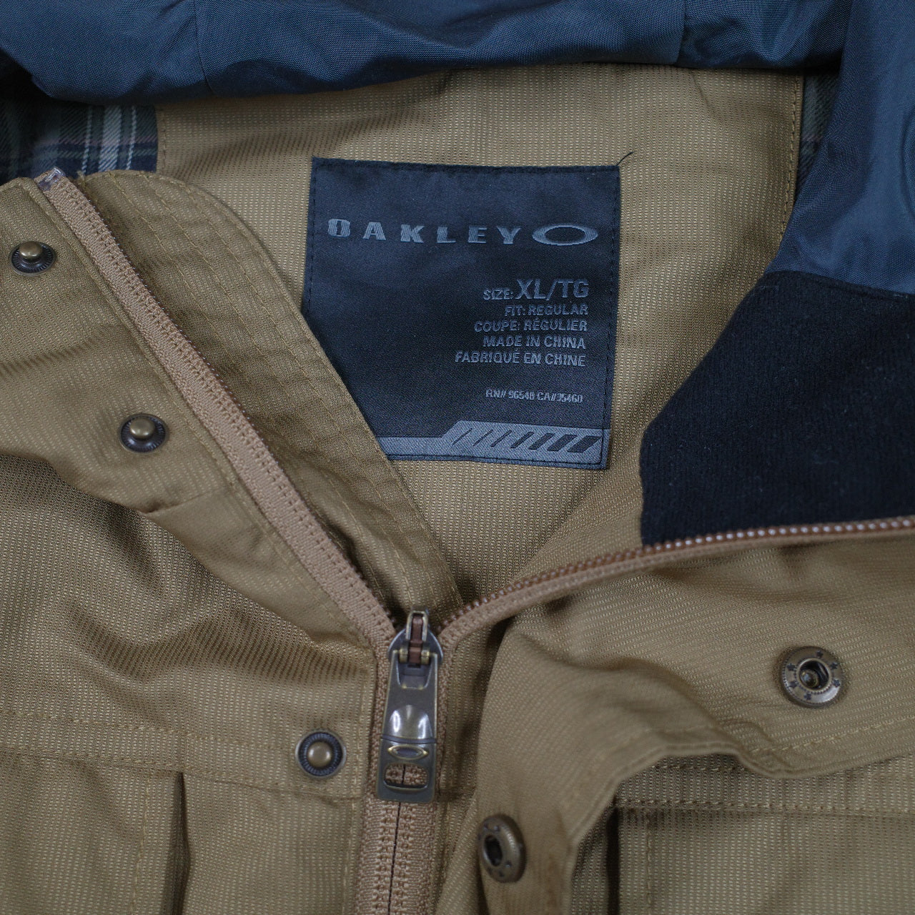 Oakley 2014 Spoiler Insulated Hooded Parka Jacket Mustard Men's L Needs Light Work