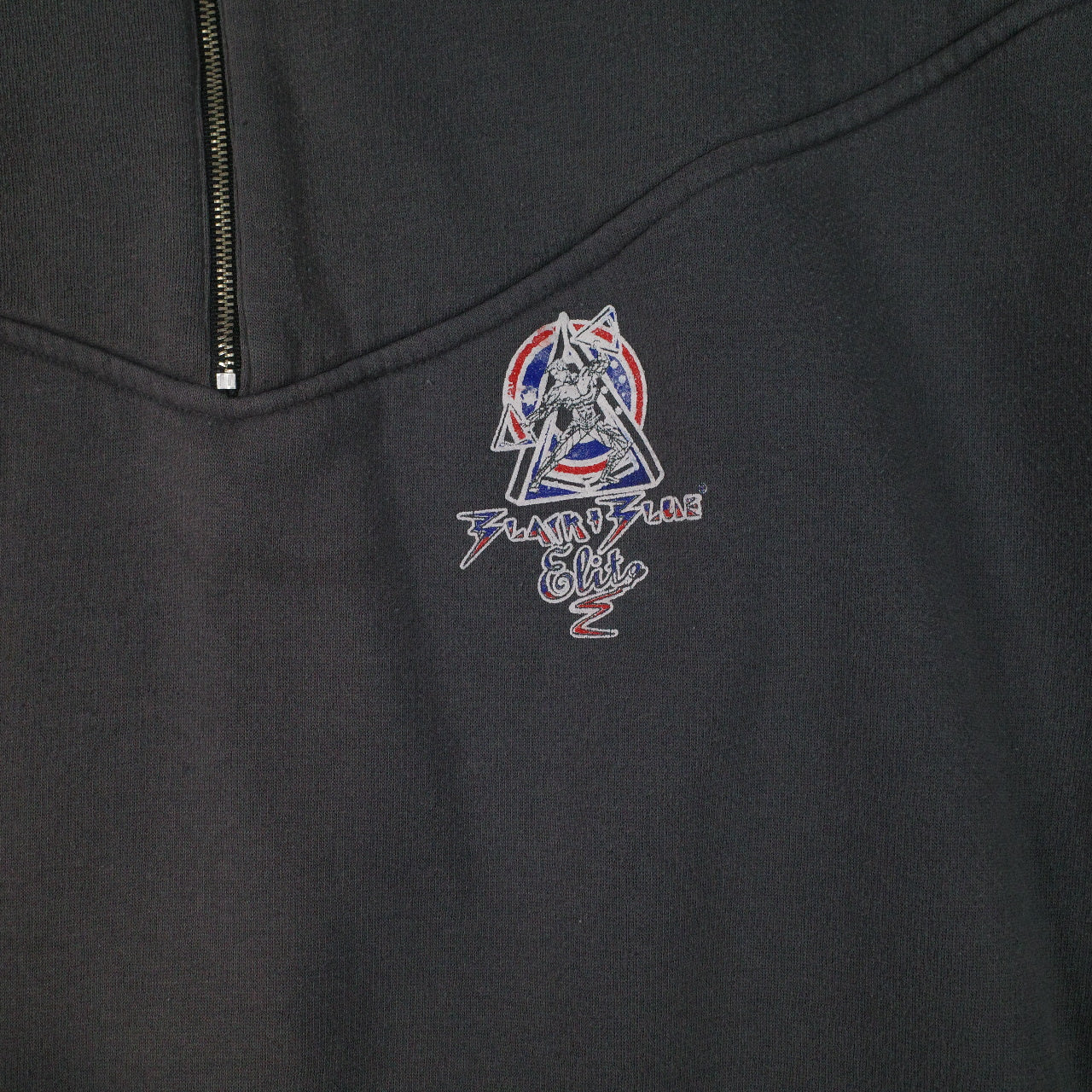 Black and Blue Elite Vintage Australian Made Quarter Zip Sweater Mens Medium