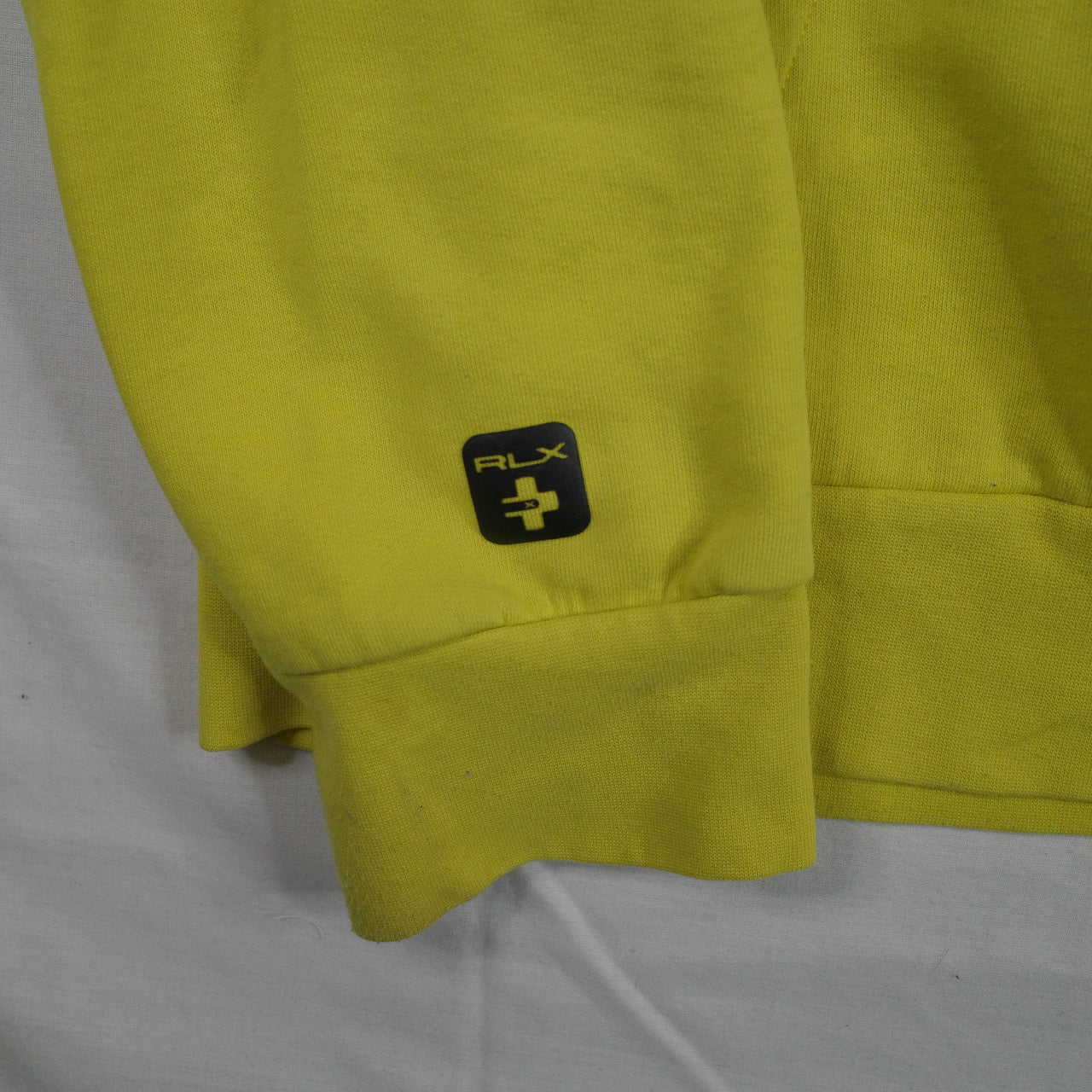RLX Alpine Ski Technology Yellow RLX67 Ralph Lauren Hoodie Mens XL