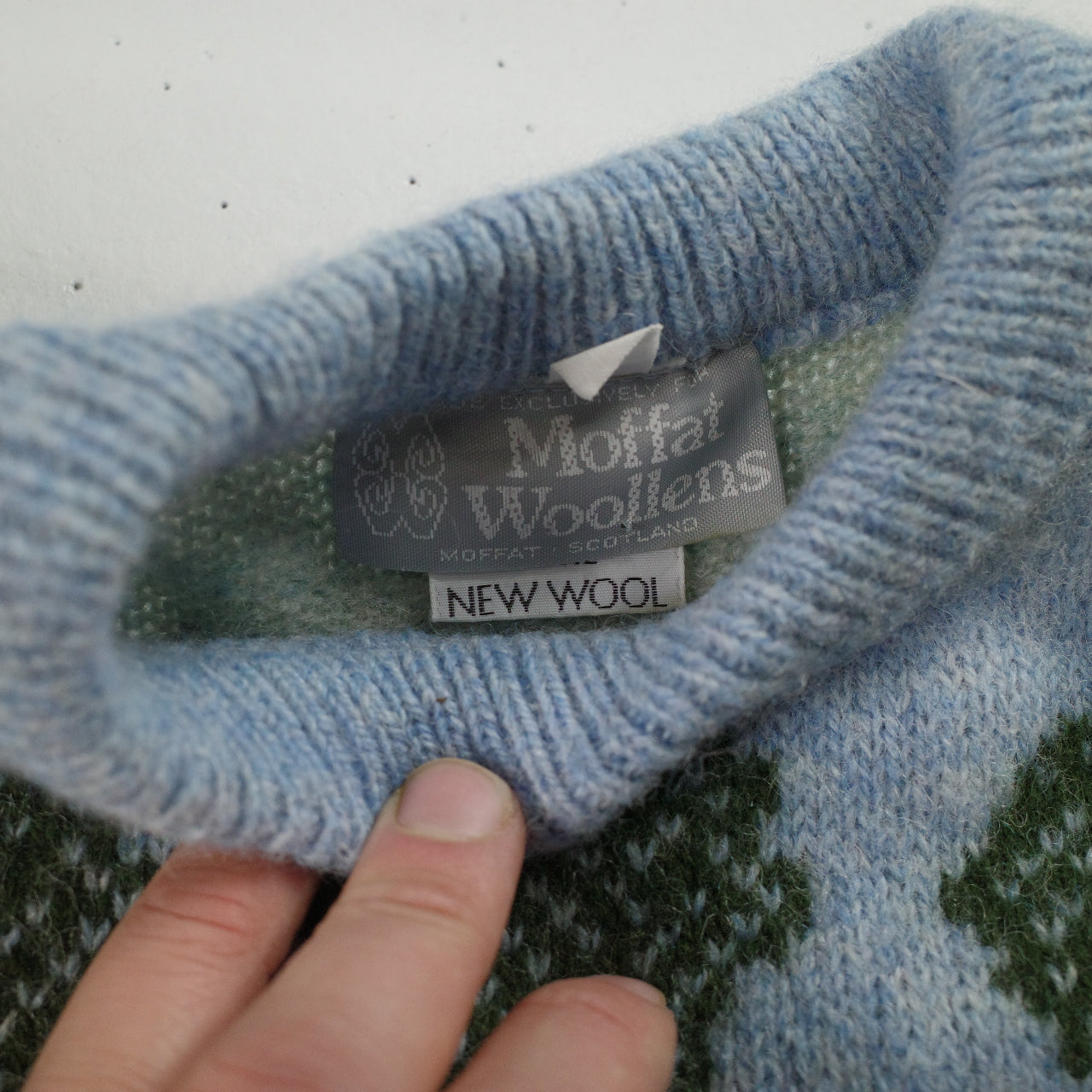Moffat Woolens Pure Wool Made In United Kingdom Rabbit Farm Sweater Childrens Small