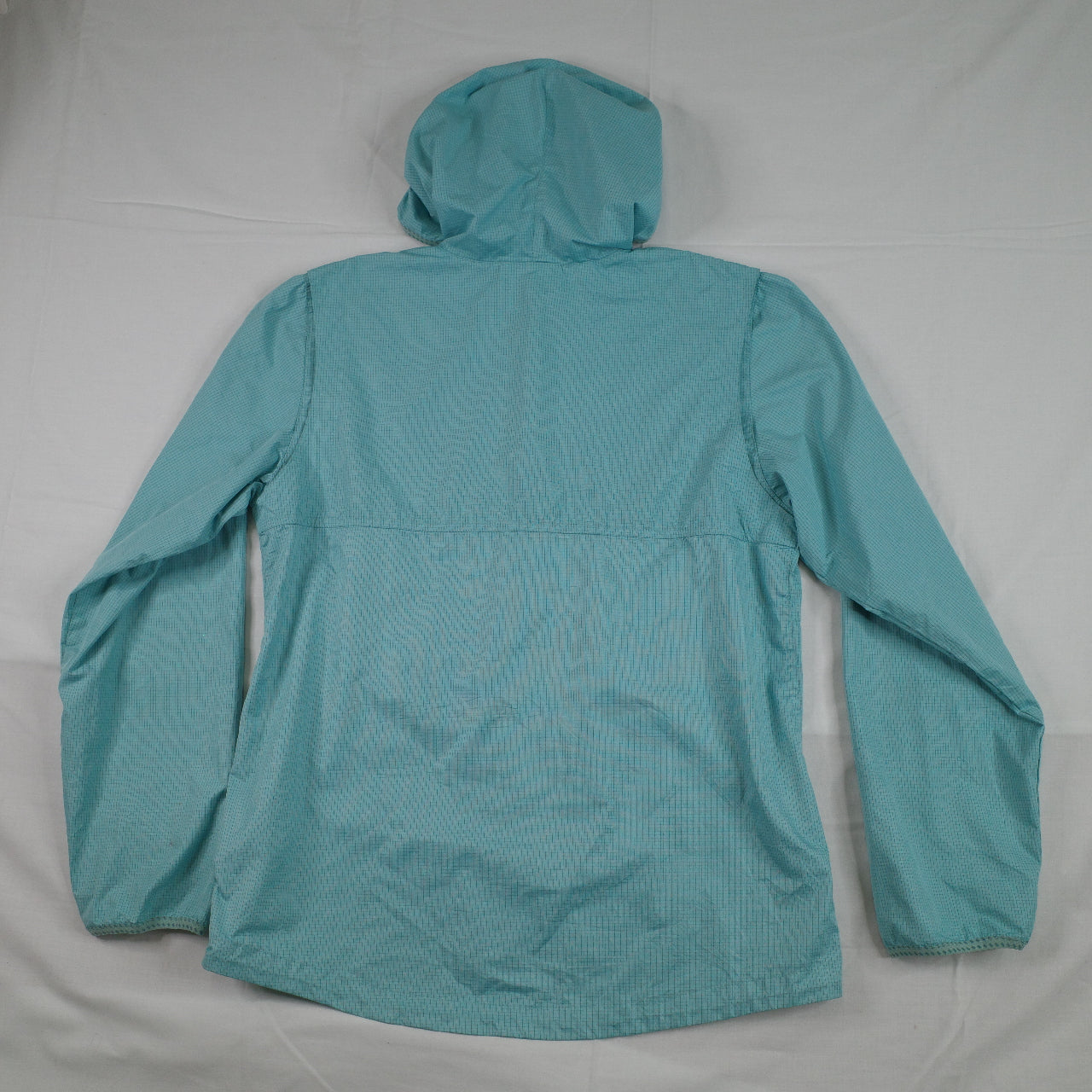 Nike ACG Grid Rip Stop Teal Kangaroo Half Zip Hooded Jacket Mens Medium