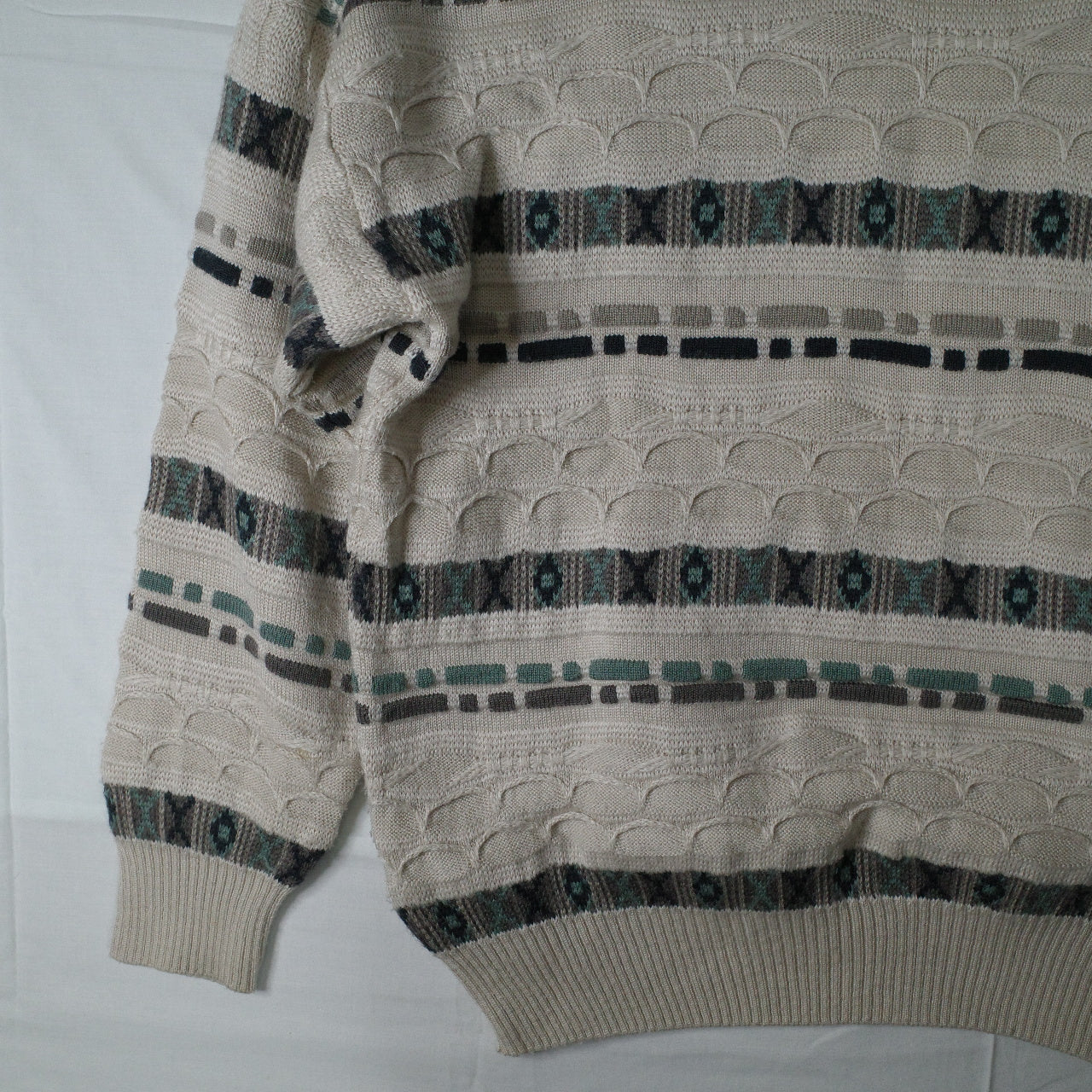 Rapp Knitwear Coogi Inspired Crewneck Australia Made Mens Medium