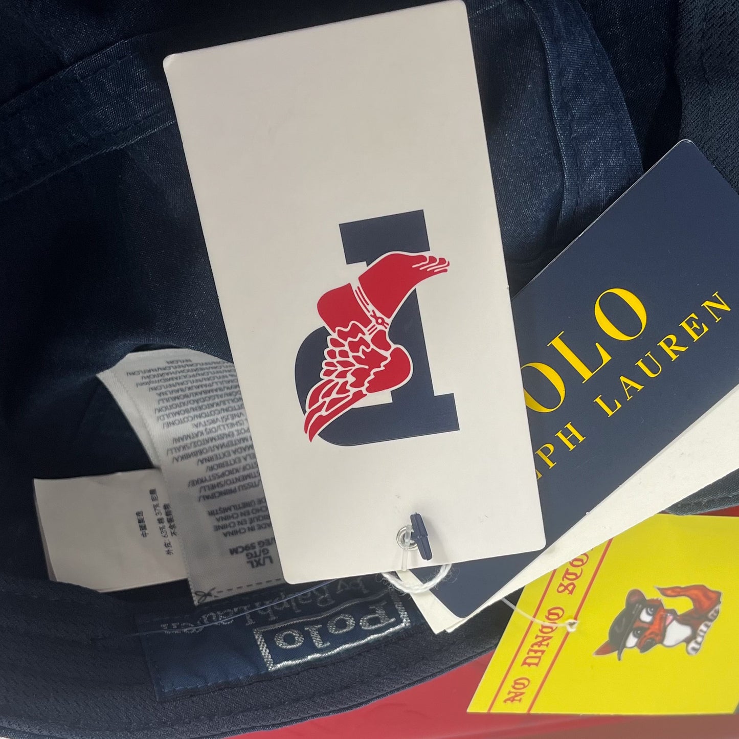 Polo Ralph Lauren Indigo Stadium Pwing 1992 Long Bill Hat Snowbeach Large XL NEW RARE