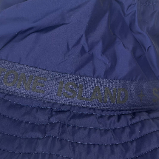 Stone Island Nylon Purple Bucket Hat Size Medium New Made In Italy