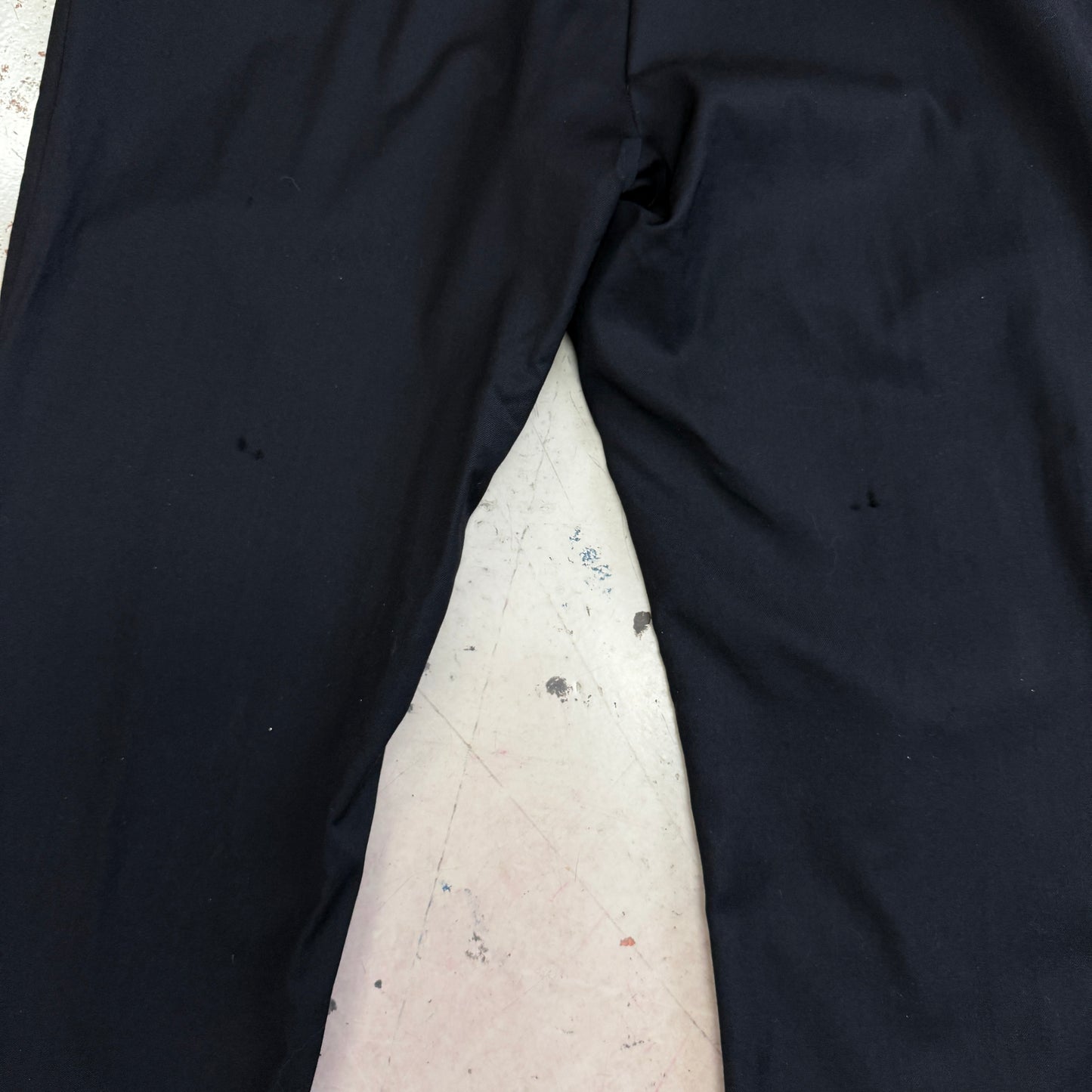 Tommy Hilfiger Mens 100% Wool Suit Pants Flat Front 36x38 Black Missing Button